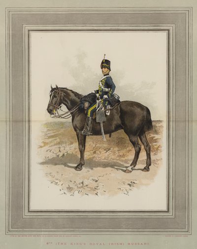 8. (Kral İrlanda Kraliyeti) Hussars (chromolitho) by Charles Green