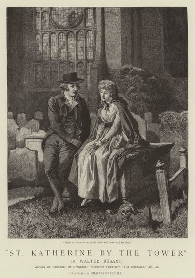 Kulenin yanında Aziz Katherine by Charles Green
