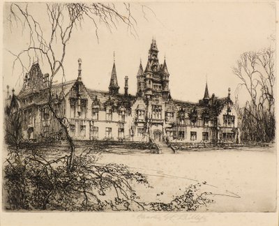 Morgan Akademisi (gravür) by Charles Gustav Louis Phillips