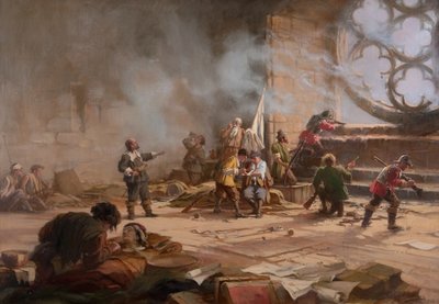Dundee Kuşatması, Eylül 1651 by Charles Gustav Louis Phillips