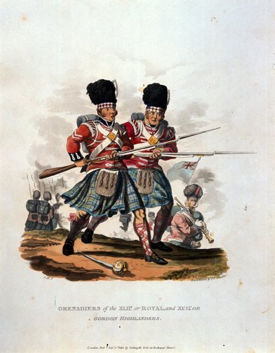 42. (veya Kraliyet) ve 141. Grenadiers veya Gordon Highlanders, 