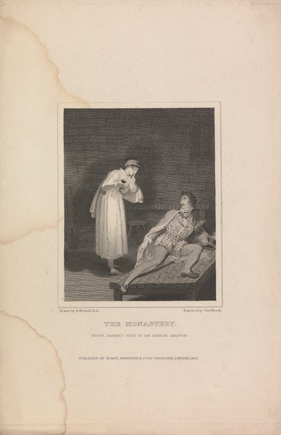 Manastır, Mysie Happer'ın Sir Piercie Shafton'u Ziyareti by Charles Heath