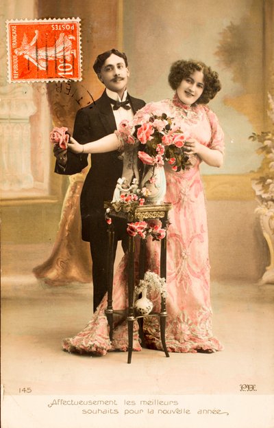 Eski kartpostal/Yeni Yılınız Kutlu Olsun/Selamlar by Augustus Kollner