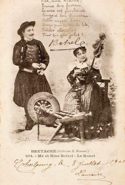 Eski kartpostal / Le Rouet / Brittany / Fransa by Augustus Kollner