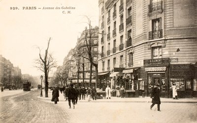 Kartpostal / Avenue des Gobelins / Paris / Seine / Ile de France / Fransa by Augustus Kollner