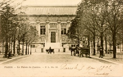 Kartpostal/Adliye/Paris/Seine/Ile de France/Fransa by Augustus Kollner