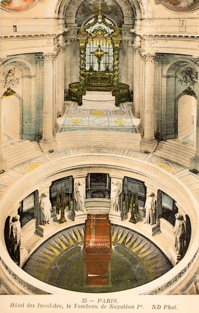 Kartpostal / Napolyon I Mezarı / Invalides / Paris / Seine / Ile de France / Fransa by Augustus Kollner