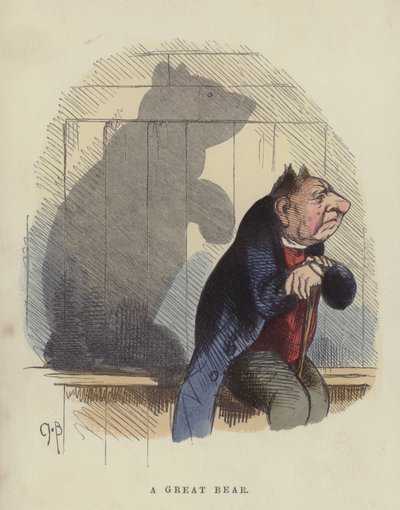 Büyük Bir Ayı (renkli gravür) by Charles Henry Bennett