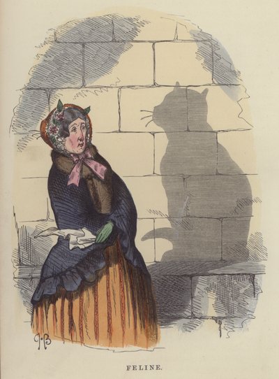 Kedi (renkli gravür) by Charles Henry Bennett
