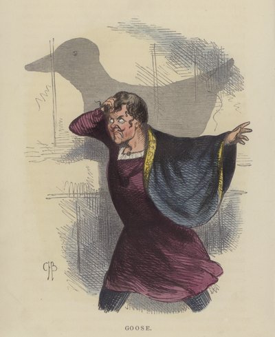 Kaz (renkli gravür) by Charles Henry Bennett