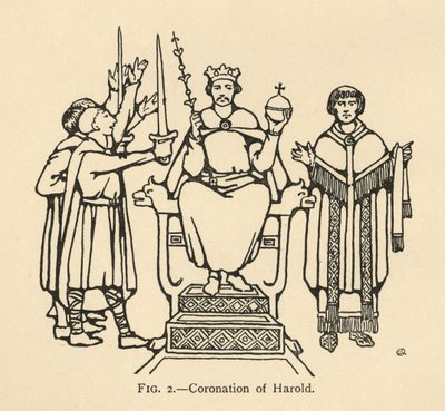 Harold'ın taç giyme töreni, 1931 by Charles Henry Bourne Quennell