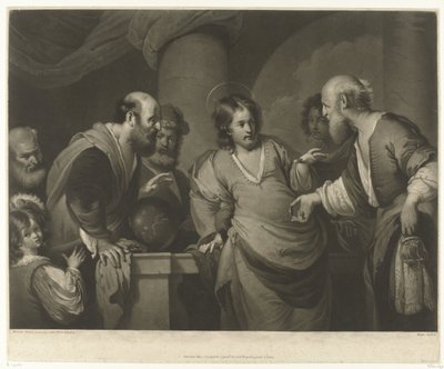 Mesih, Ferisilerle tartışıyor by Charles Howard Hodges