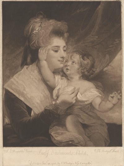 Leydi Dashwood ve Çocuk by Charles Howard Hodges