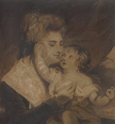 Lady Dashwood ve Oğlu, yak. 1785. by Charles Howard Hodges