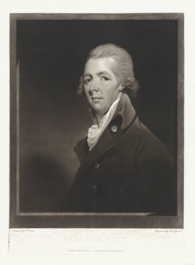 Devlet adamı William Pitt'in portresi by Charles Howard Hodges