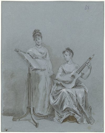 İki Bayan Müzik Yapıyor İki Bayan Müzik Yapıyor by Charles Howard Hodges