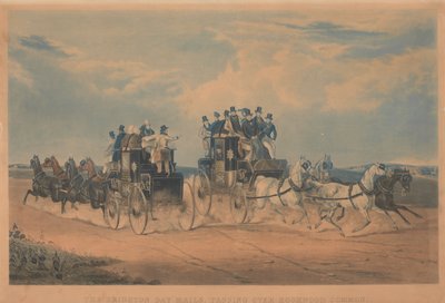 Koçluk: The Brighton Day Mails, Hookwood Common'u geçiyor by Charles Hunt
