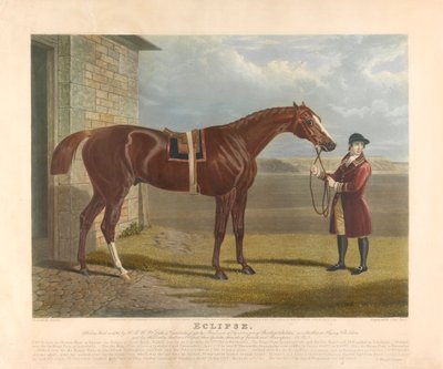 'Eclipse' / '1764'te HRH Wm tarafından yetiştirildi. Cumberland'lı Cuke, Flying Childers'ın öz kardeşi Gartletts Childers'ın oğlu, squirt'in oğlu Marsk'ın eline geçti... by Charles Hunt