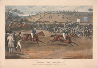 Dörtlü setten biri: Leamington Grand Steeple Chase ... 1837. Plaka 4. Marqs of Waterford on Monarch ... by Charles Hunt