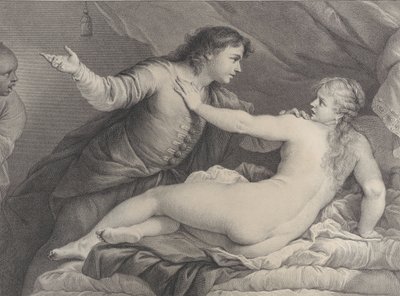 Tarquin ve Lucretia, 1752. by Charles Hutin
