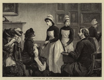 Foundling Hastanesinde Kabul Günü by Charles J. Staniland