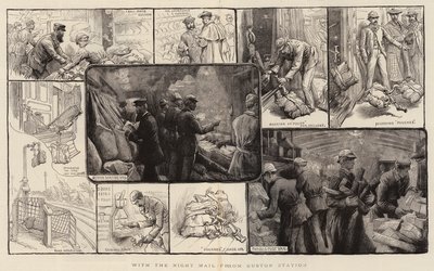 Euston İstasyonundan Gece Postası ile by Charles J. Staniland