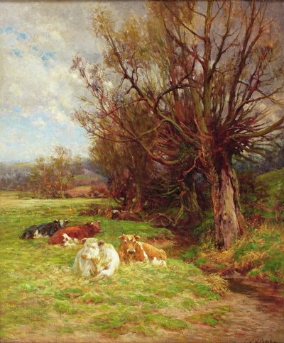 sığır otlatma by Charles James Adams