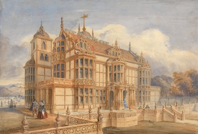 Elizabeth Tarzı Ev için Tasarım by Charles James Richardson