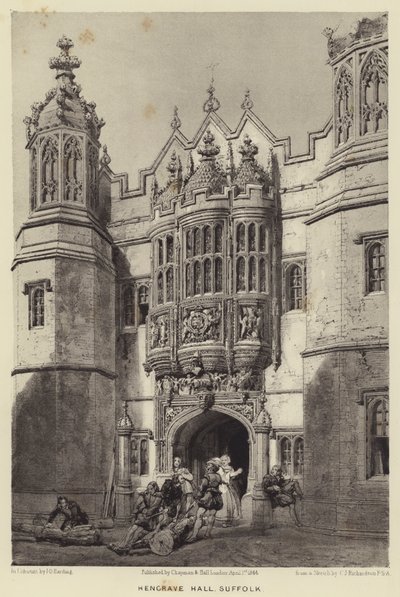 Hengrave Salonu, Suffolk by Charles James Richardson