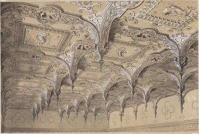 Salon tavanı, Audley End by Charles James Richardson