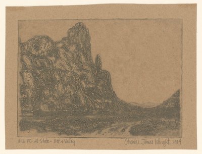 Sarp kaya ile manzara by Charles James Wright (signed by artist)