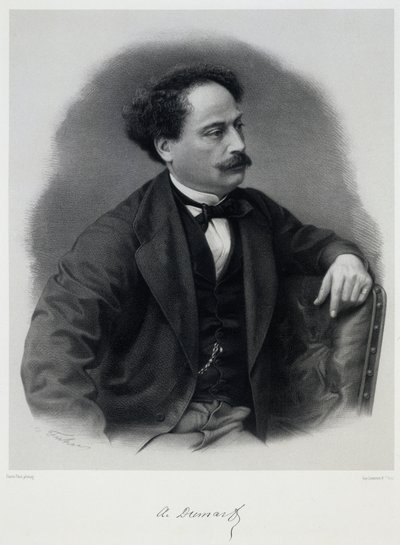 Alexandre Dumas, fils 1824-1895, 19. yüzyılın ortası. by Charles Jeremie Fuhr