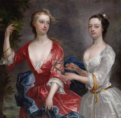 Martha ve Teresa Blount by Charles Jervas