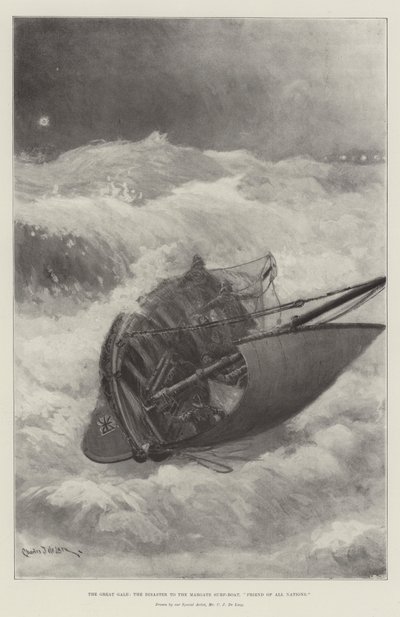 Büyük Gale, Margate Sörf Teknesinin Felaketi, Tüm Ulusların Dostu by Charles John de Lacy