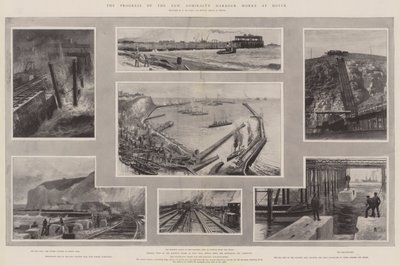 Dover'da Yeni Amirallik Limanı Çalışmalarının İlerlemesi by Charles John de Lacy