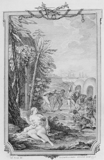 Doğa Alegorisi, Charles Gaucher tarafından gravürlenmiştir by Charles Joseph Dominique (after) Eisen