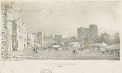 Dudley Castle - The Keep: litografi, Temmuz 1837 (baskı) by Charles Joseph Hullmandel
