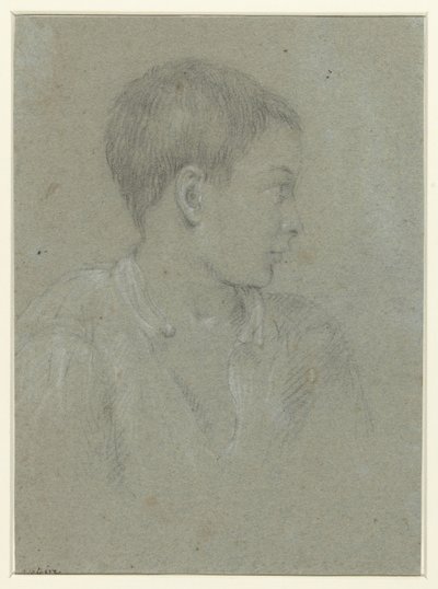 İtalyan delikanlı, sağa dön by Charles Joseph Natoire (possibly)