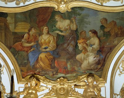 Charles Joseph Natoire (Charles-Joseph Natoire) tarafından yapılan tavan tablosu by Charles Joseph Natoire