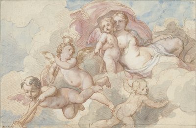 Amor ve Putti ile Venüs by Charles Joseph Natoire