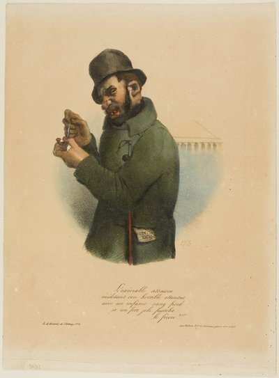 Korkunç Suikastçı Korkunç Saldırısını Düşünüyor... by Charles Joseph Traviès