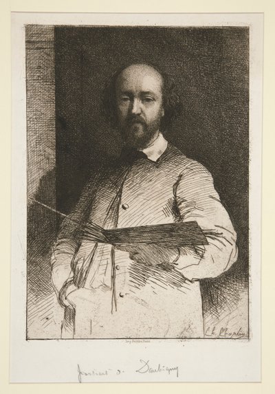Daubigny'nin portresi by Charles Joshua Chaplin