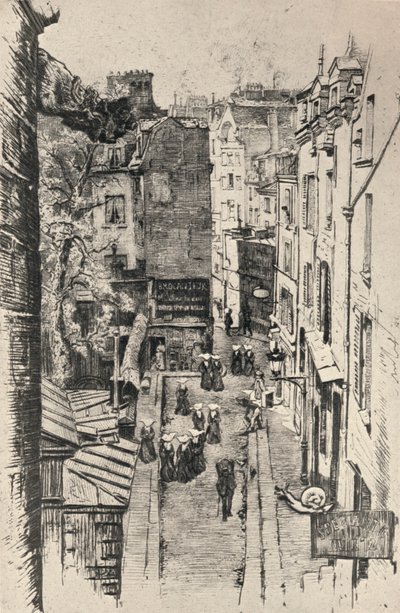 Rue des Pretres-St Severin, 1915 by Charles Jouas