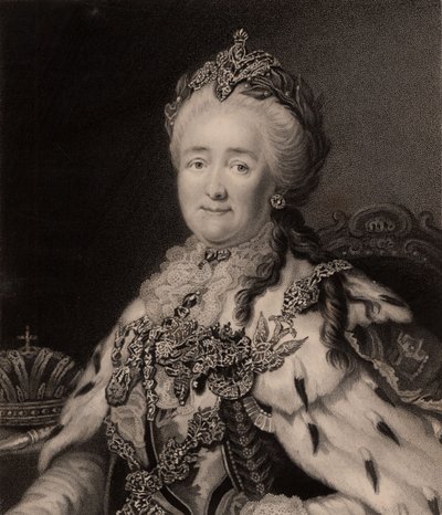 İmparatoriçe Büyük Katerina II (gravür) by Charles Knight