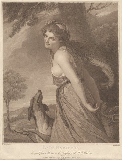 Bir Bacchante olarak Leydi Hamilton by Charles Knight