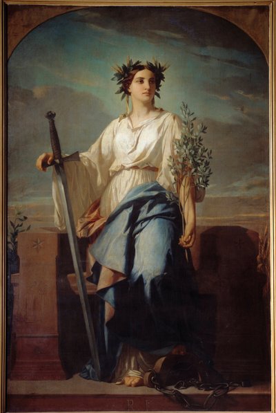 Cumhuriyet Resminin Alegorik Temsili Charles Landelle by Charles Landelle
