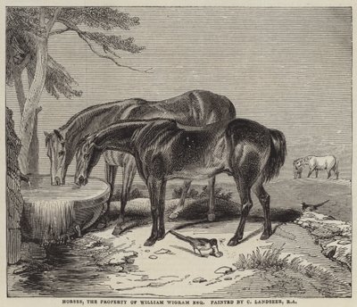 Atlar, William Wigram'ın Mülkiyeti, Esquire by Charles Landseer