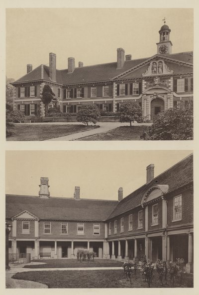Morden Koleji, Blackheath, Kent, Giriş ve Mahkemenin Bir Kısmı by Charles Latham