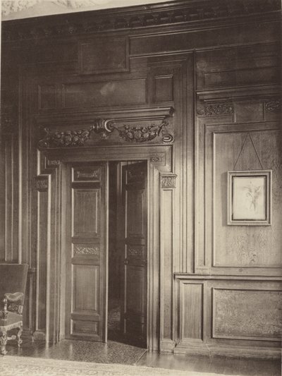 Thorpe Salonu, Grantham, Yemek Odasında Kapı ve Kaplamalar by Charles Latham
