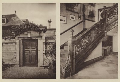 Thorpe Salonu, Peterborough, Ahırlara Yan Giriş, Merdiven by Charles Latham